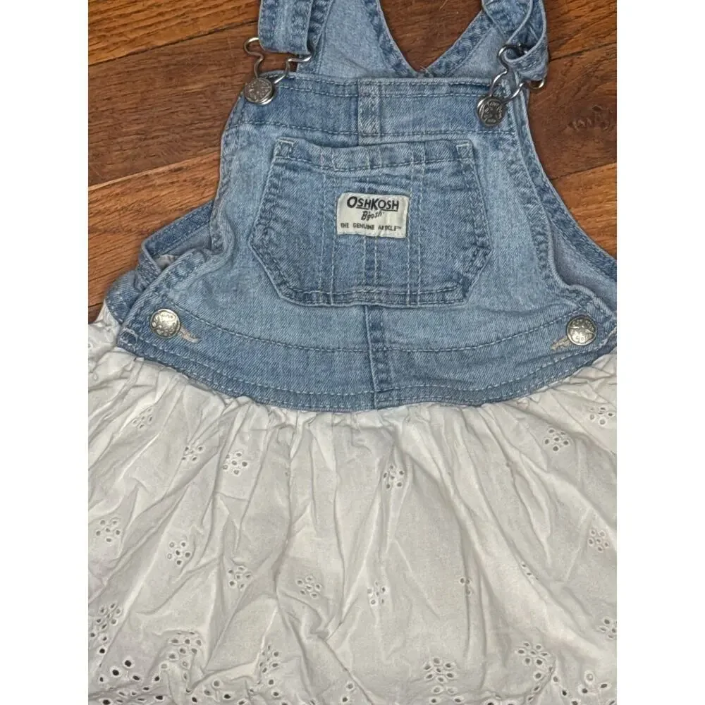OshKosh B’gosh Toddler Girls Overall Dress 18M
